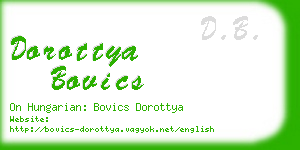 dorottya bovics business card